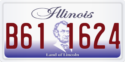IL license plate B611624
