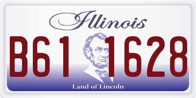 IL license plate B611628