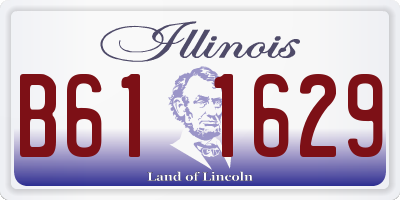 IL license plate B611629
