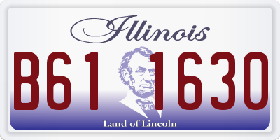 IL license plate B611630