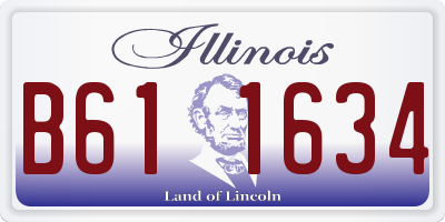 IL license plate B611634