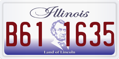 IL license plate B611635