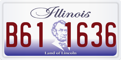 IL license plate B611636