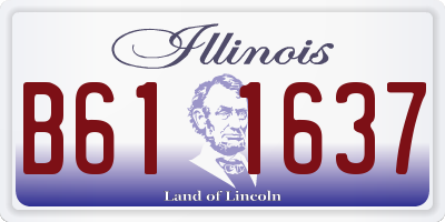 IL license plate B611637