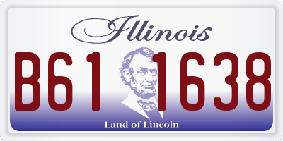 IL license plate B611638