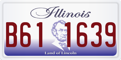 IL license plate B611639