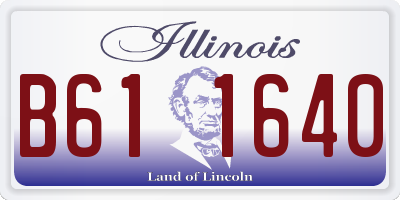 IL license plate B611640