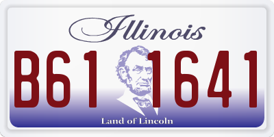 IL license plate B611641