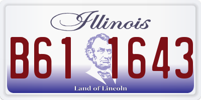 IL license plate B611643