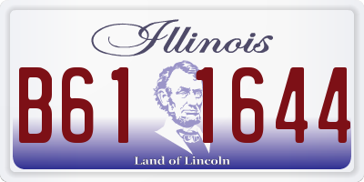 IL license plate B611644