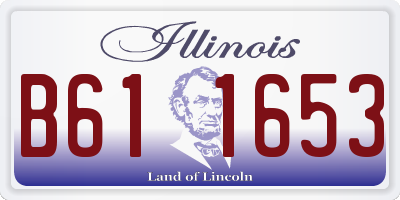 IL license plate B611653