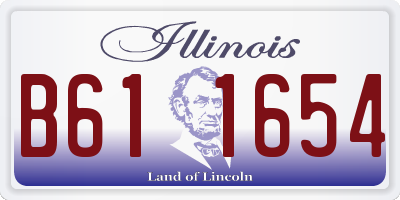 IL license plate B611654