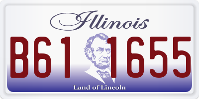 IL license plate B611655