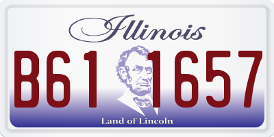 IL license plate B611657