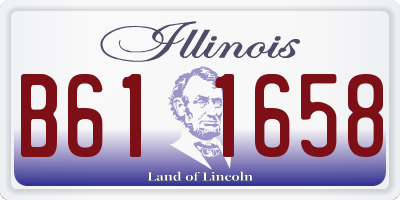IL license plate B611658