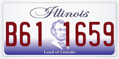 IL license plate B611659