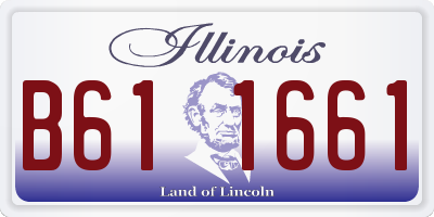 IL license plate B611661