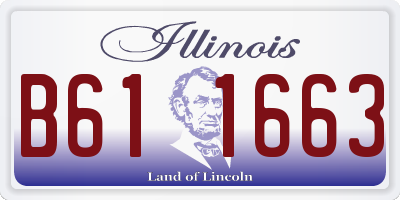 IL license plate B611663