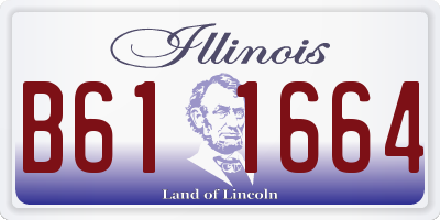IL license plate B611664