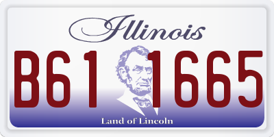 IL license plate B611665