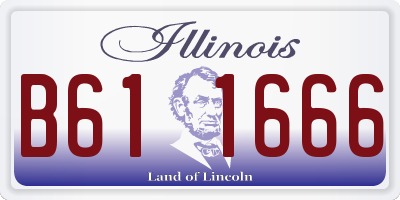 IL license plate B611666