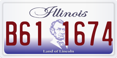 IL license plate B611674