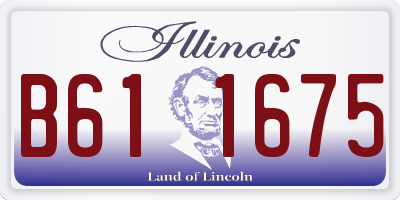 IL license plate B611675