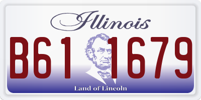 IL license plate B611679