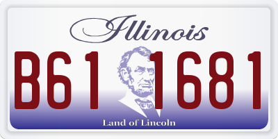 IL license plate B611681