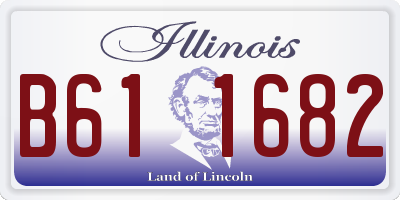 IL license plate B611682