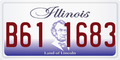 IL license plate B611683