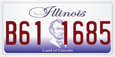 IL license plate B611685