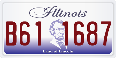 IL license plate B611687