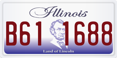 IL license plate B611688