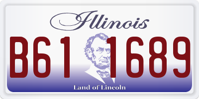 IL license plate B611689