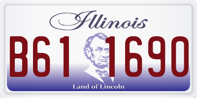 IL license plate B611690