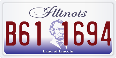IL license plate B611694