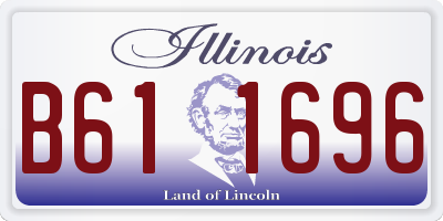 IL license plate B611696