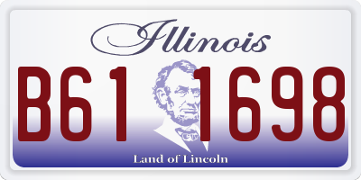 IL license plate B611698