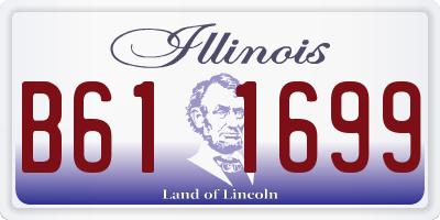 IL license plate B611699