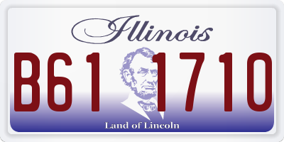 IL license plate B611710