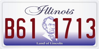 IL license plate B611713