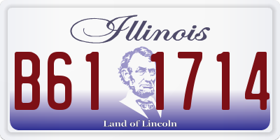 IL license plate B611714