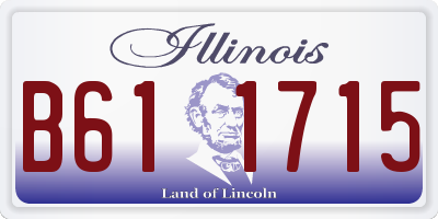 IL license plate B611715