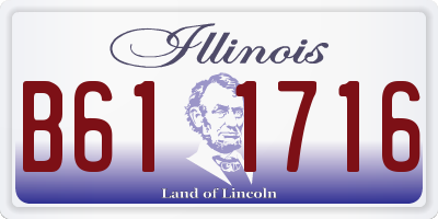IL license plate B611716