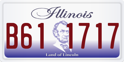 IL license plate B611717