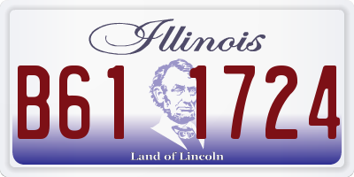 IL license plate B611724