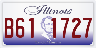 IL license plate B611727