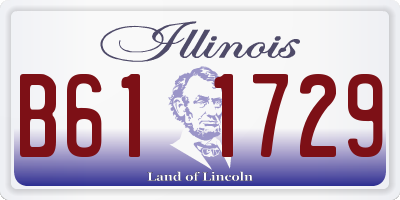 IL license plate B611729