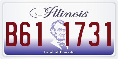 IL license plate B611731